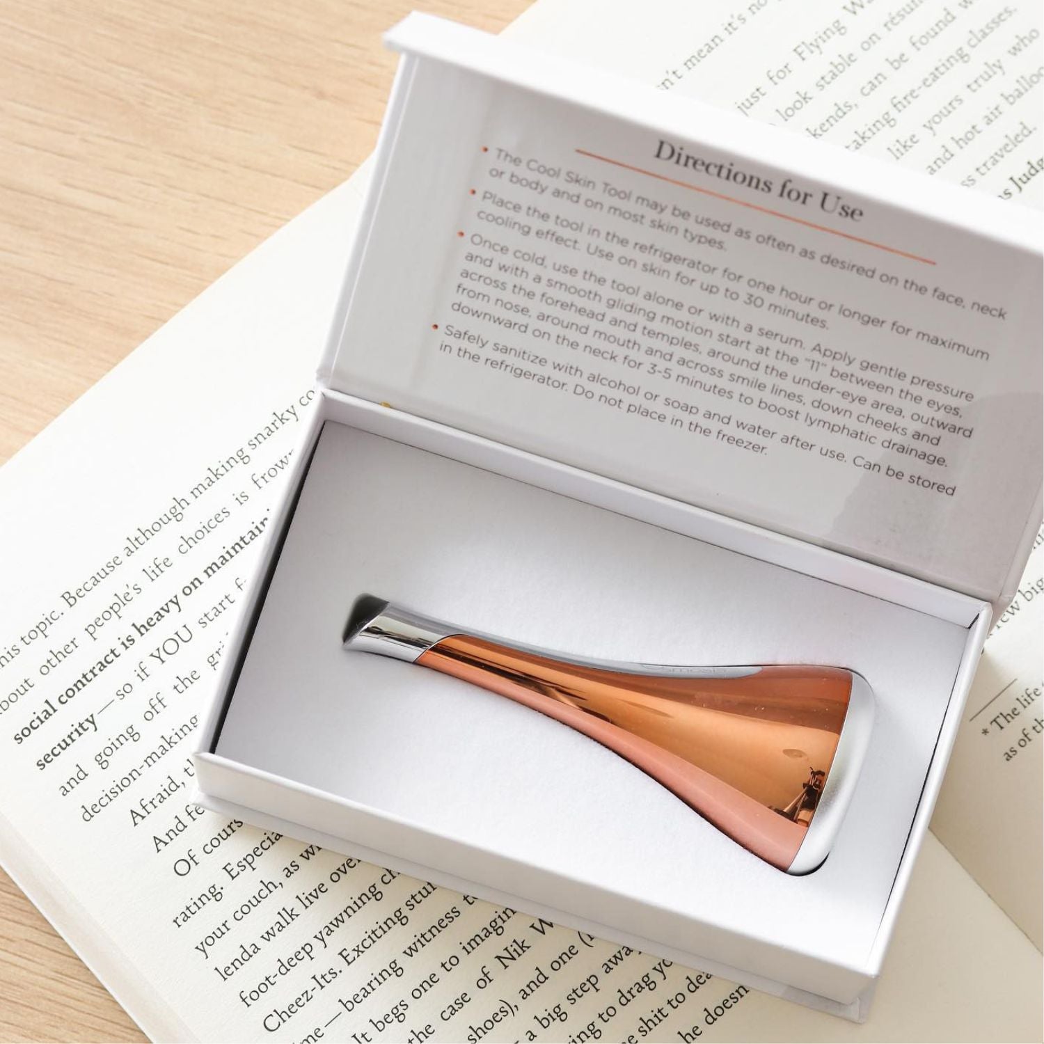 cool skin tool sitting inside an osmosis box